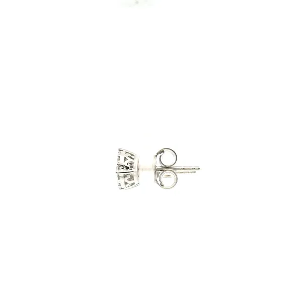 Estate 14KW 0.25CTW Diamond Illusion Halo Stud Earrings Image 4 Kiefer Jewelers Lutz, FL