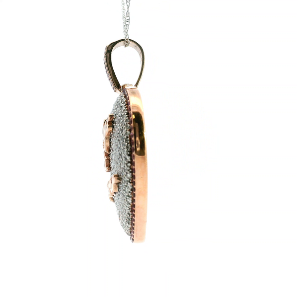 Estate 10KR 2CTW Diamond Pave Heart 