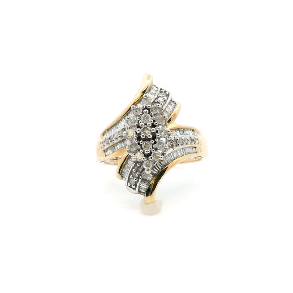 Estate 10KY 0.50CTW Diamond Cluster Fashion Ring Kiefer Jewelers Lutz, FL