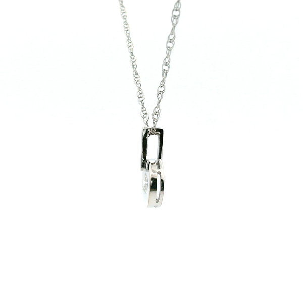 Estate 14KW Diamond Pendant Image 4 Kiefer Jewelers Lutz, FL