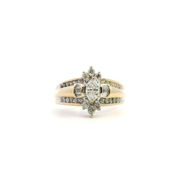 Estate 14KY 0.50CTW Diamond Marquise Engagement Ring Kiefer Jewelers Lutz, FL