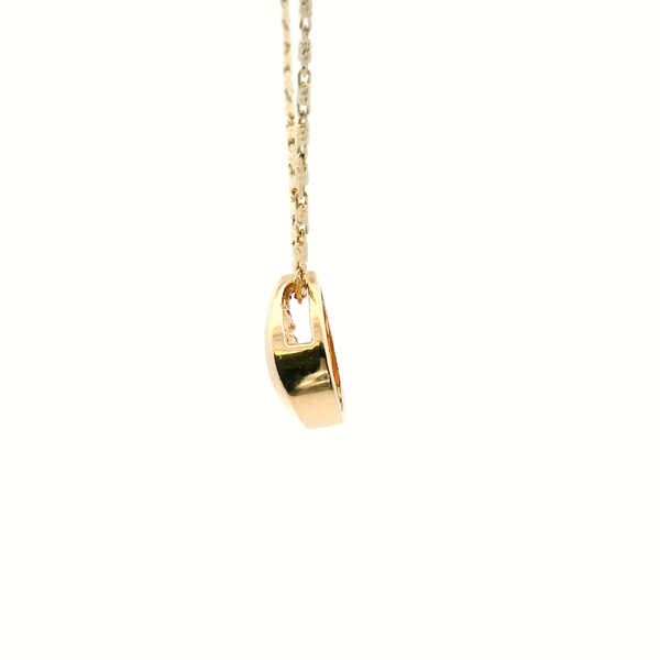 Estate 14KY 0.20CTW Diamond Tear Drop Solitaire Pendant Image 4 Kiefer Jewelers Lutz, FL