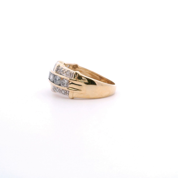 Estate 10KY 1.0CTW Diamond Fashion Band Image 3 Kiefer Jewelers Lutz, FL