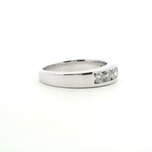 Estate 14KW 1.0CTW Diamond Channel Set Wedding Band Image 4 Kiefer Jewelers Lutz, FL