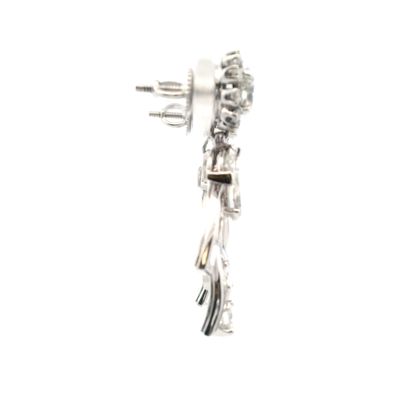 Estate 14KW 7.0CTW Diamond Drop Earrings Image 4 Kiefer Jewelers Lutz, FL