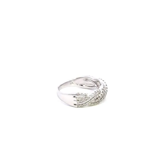 Estate 10K Diamond Twisted Ring Image 2 Kiefer Jewelers Lutz, FL