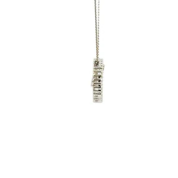 Estate 14KW .40ctw Diamond Circle Necklace Image 3 Kiefer Jewelers Lutz, FL