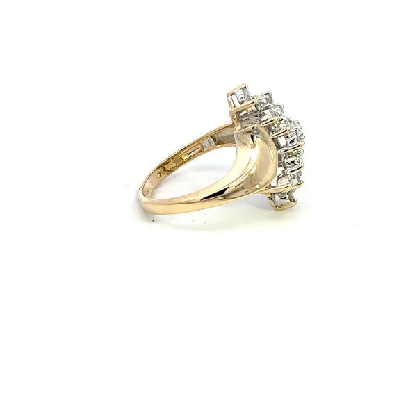 Estate 14KY .75ctw Waterfall Ring Image 4 Kiefer Jewelers Lutz, FL