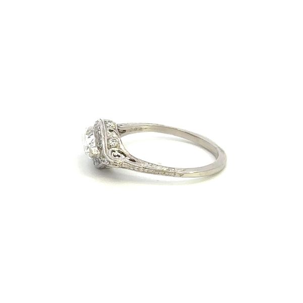 Estate Platinum Vintage Marquise Diamond Ring Image 4 Kiefer Jewelers Lutz, FL