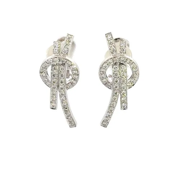 Estate 18K Diamond Earrings Kiefer Jewelers Lutz, FL