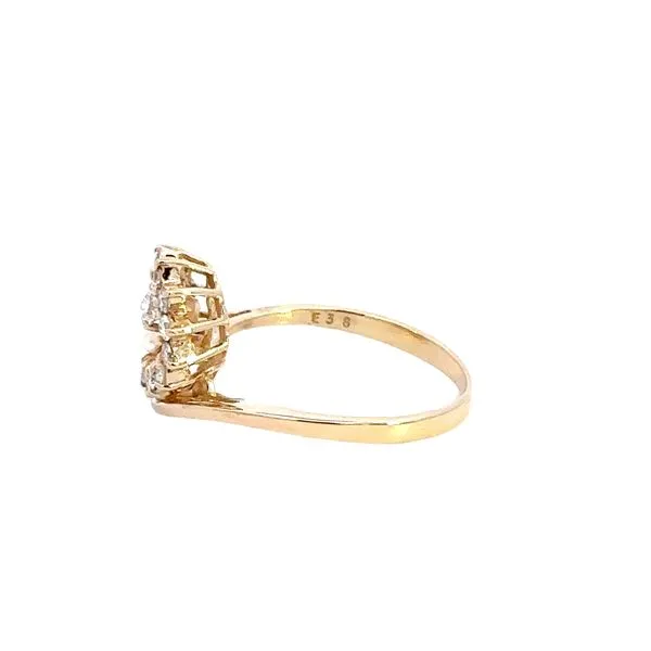 Estate 14K Diamond Swirl Ring Image 4 Kiefer Jewelers Lutz, FL