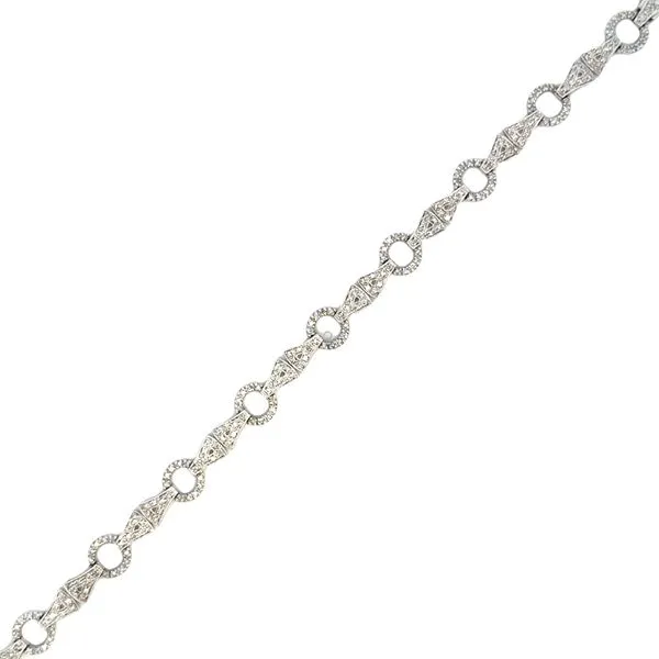 Estate 14KW 1CTW Diamond Vintage Style Bracelet Kiefer Jewelers Lutz, FL
