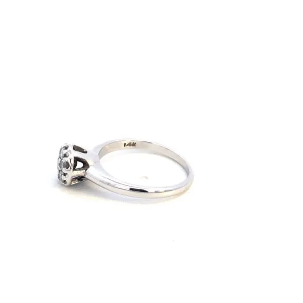 Estate 14KW Diamond Cluster Ring Image 4 Kiefer Jewelers Lutz, FL