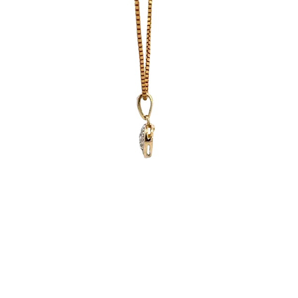 Estate 14K Diamond Heart Pendant Image 4 Kiefer Jewelers Lutz, FL