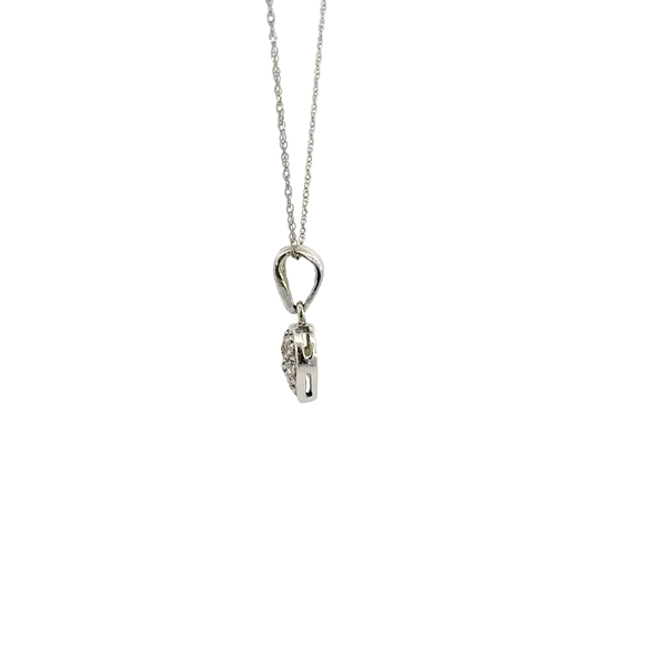 Estate 14K Diamond Heart Pendant Image 4 Kiefer Jewelers Lutz, FL