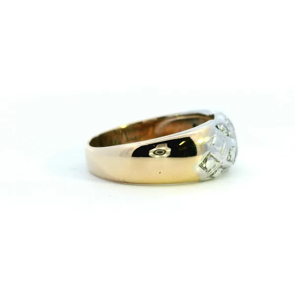 Estate 14KYW Filigree Diamond Fashion Band Image 3 Kiefer Jewelers Lutz, FL