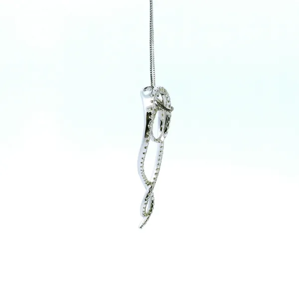 Estate 14KW 0.50CTW Heart Pendant Image 3 Kiefer Jewelers Lutz, FL