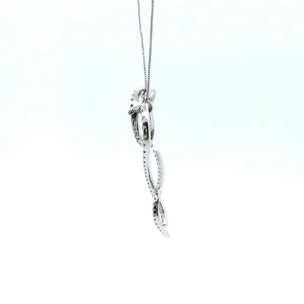 Estate 14KW 0.50CTW Heart Pendant Image 4 Kiefer Jewelers Lutz, FL