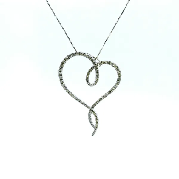 Estate 14KW 0.50CTW Heart Pendant Kiefer Jewelers Lutz, FL