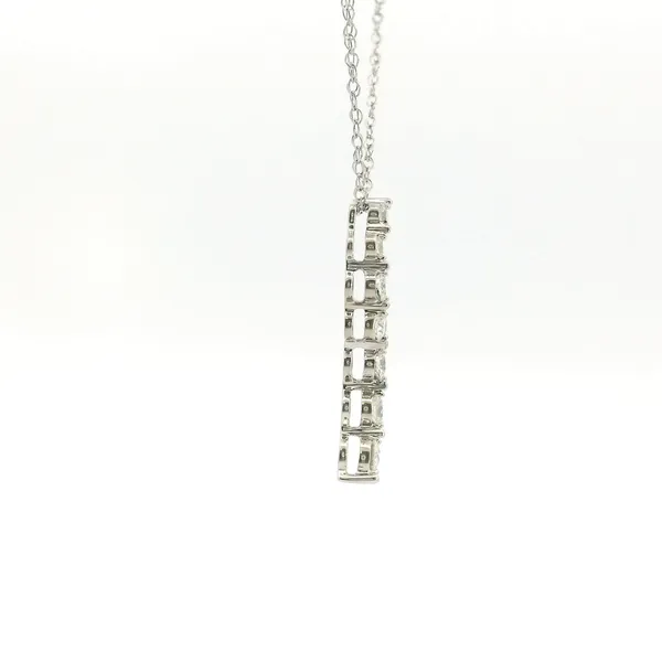 Estate 14KW Diamond Journey Pendant Image 3 Kiefer Jewelers Lutz, FL