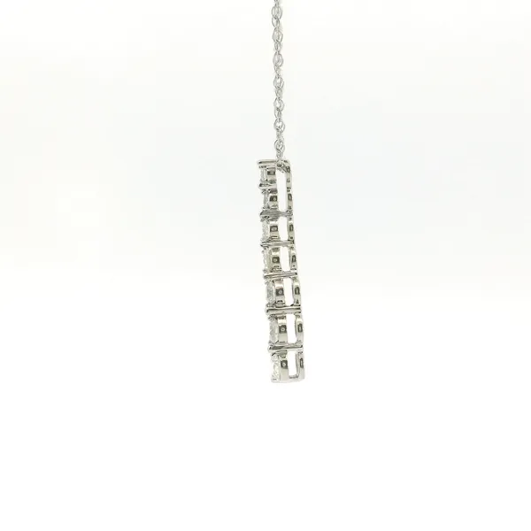 Estate 14KW Diamond Journey Pendant Image 4 Kiefer Jewelers Lutz, FL