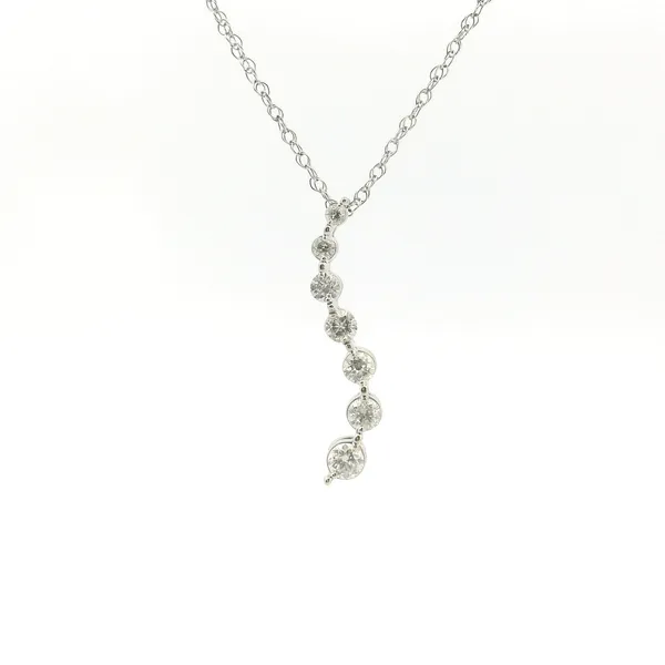 Estate 14KW Diamond Journey Pendant Kiefer Jewelers Lutz, FL