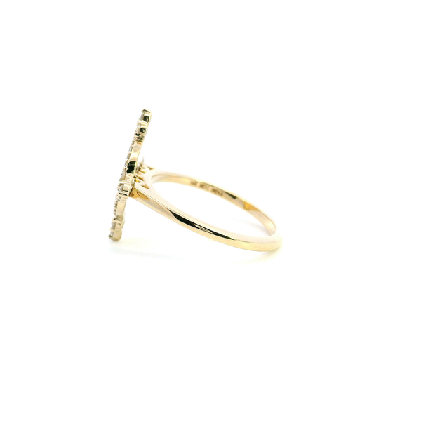 Estate 14KY 0.75CTW Evil Eye Fashion Ring Image 4 Kiefer Jewelers Lutz, FL