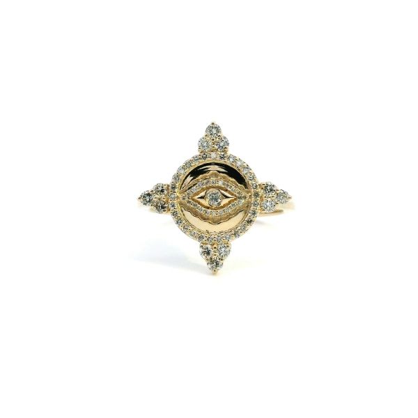 Estate 14KY 0.75CTW Evil Eye Fashion Ring Kiefer Jewelers Lutz, FL