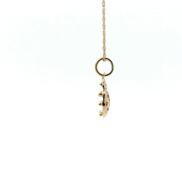 Estate 14KY Diamond Pave Ladybug Pendant Image 3 Kiefer Jewelers Lutz, FL