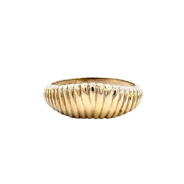 Estate 14K Wavy Fluted Dome Ring Kiefer Jewelers Lutz, FL