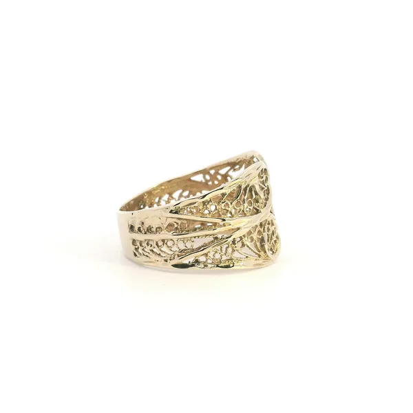 Estate 14KY Filigree Fashion Band Image 3 Kiefer Jewelers Lutz, FL