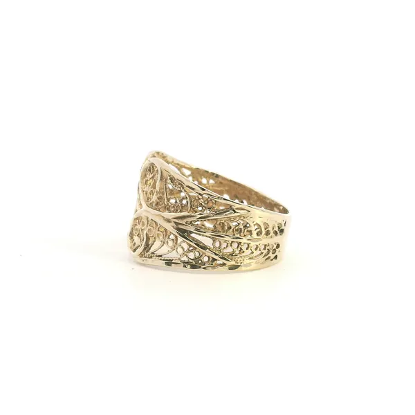 Estate 14KY Filigree Fashion Band Image 4 Kiefer Jewelers Lutz, FL