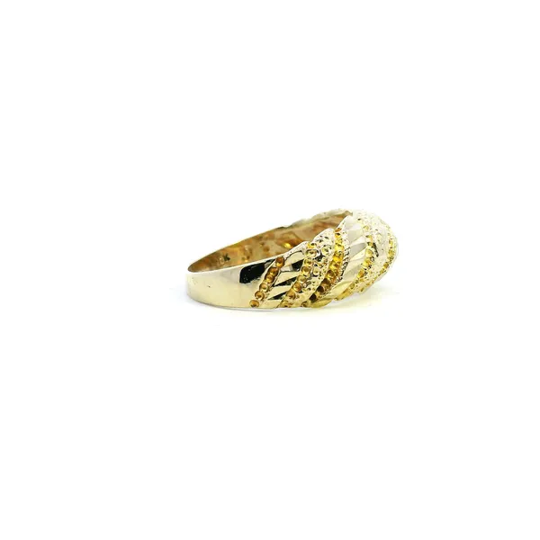 Estate 10KY Diamond Cut Shrimp Ring Image 3 Kiefer Jewelers Lutz, FL