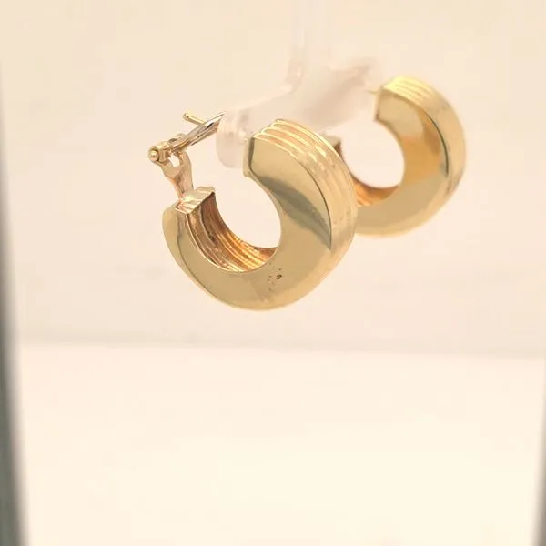 Estate 14KY Huggie Earrings Image 2 Kiefer Jewelers Lutz, FL
