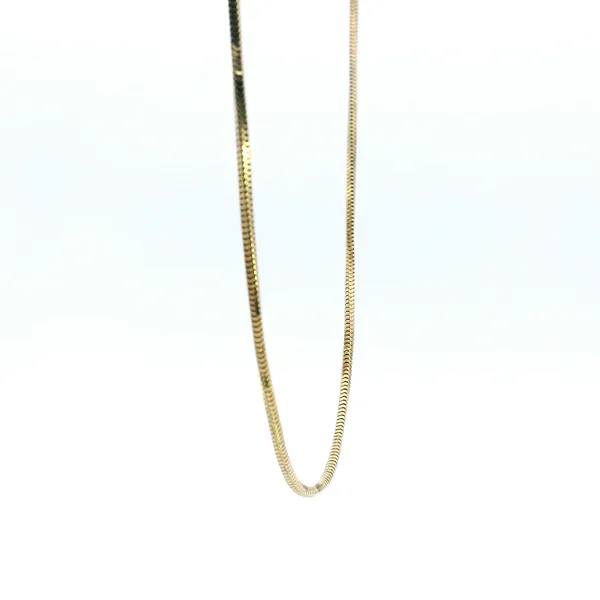 Estate 14KY Square Snake Chain