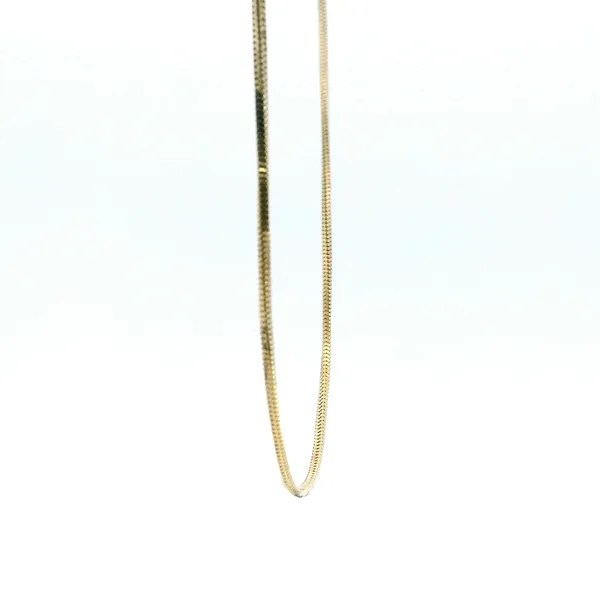 Estate 14KY Square Snake Chain