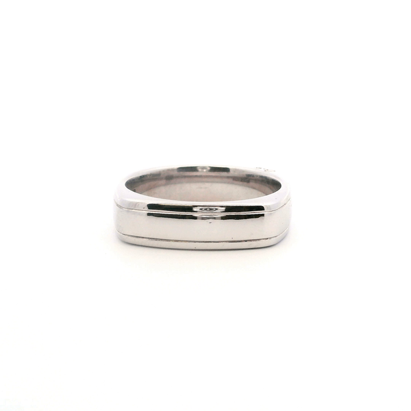 Estate 18KW A.Jaffe Squared Wedding Band Image 4 Kiefer Jewelers Lutz, FL