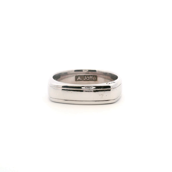 Estate 18KW A.Jaffe Squared Wedding Band Kiefer Jewelers Lutz, FL