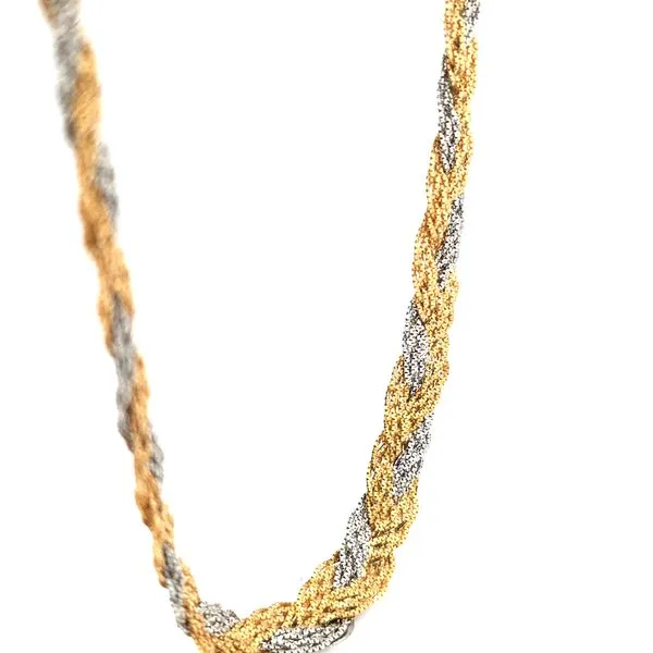 18KTT Estate 8.5 mm Woven Necklace Image 2 Kiefer Jewelers Lutz, FL