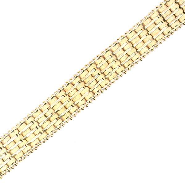 Estate 14KY Brick Style Link Bracelet Kiefer Jewelers Lutz, FL