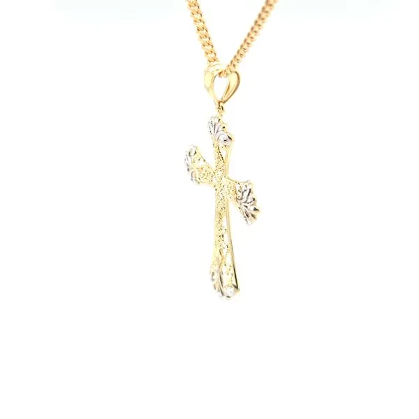 14KTT Estate Fancy Cross Image 3 Kiefer Jewelers Lutz, FL