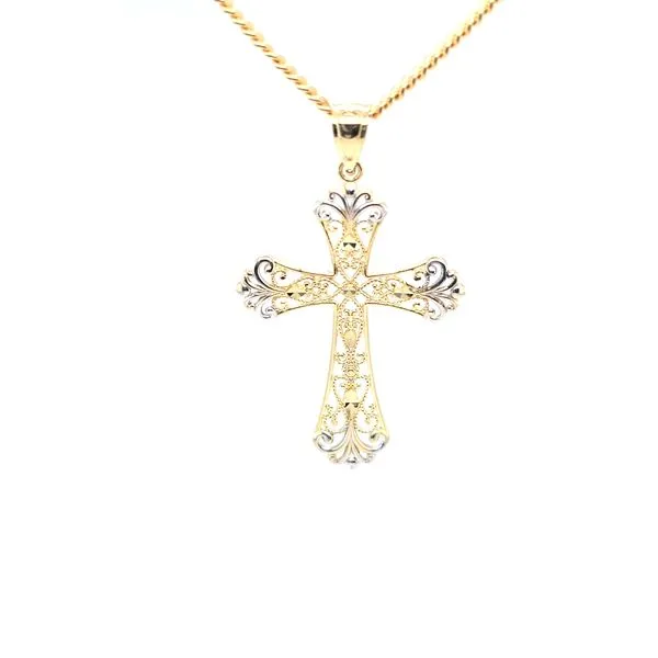 14KTT Estate Fancy Cross Kiefer Jewelers Lutz, FL