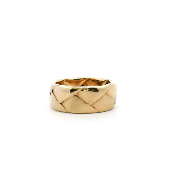 Estate 14KY 7.5MM Woven Wedding Band Image 4 Kiefer Jewelers Lutz, FL