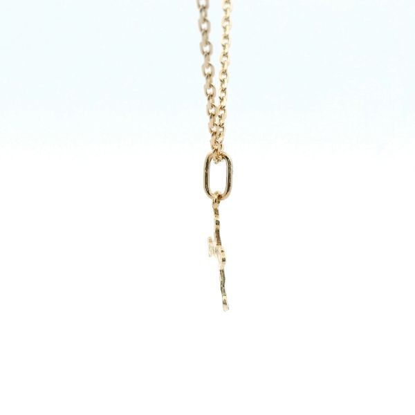 Estate 14KY Diamond Cut Fancy Cross Pendant Image 3 Kiefer Jewelers Lutz, FL