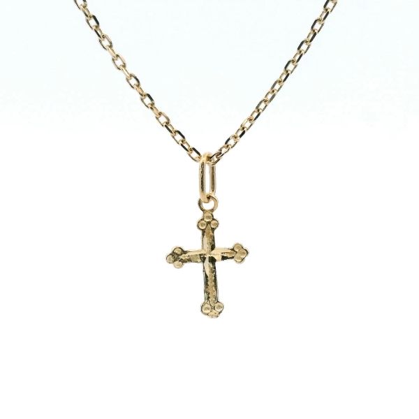 Estate 14KY Diamond Cut Fancy Cross Pendant Kiefer Jewelers Lutz, FL