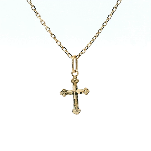 Estate 14KY Diamond Cut Fancy Cross Pendant Kiefer Jewelers Lutz, FL