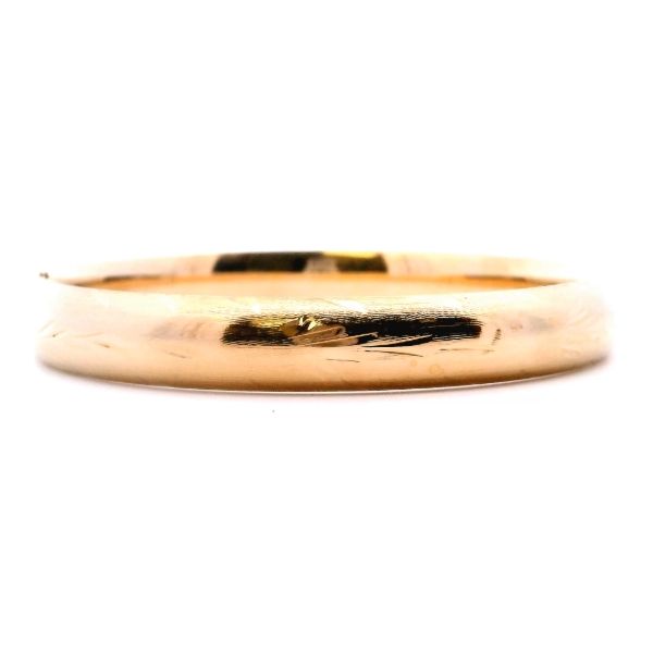 Estate 14KY Etched Bangle Bracelet Kiefer Jewelers Lutz, FL