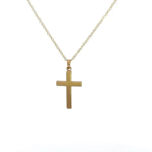 Estate 14KY Cross with Diamond Accent Image 3 Kiefer Jewelers Lutz, FL
