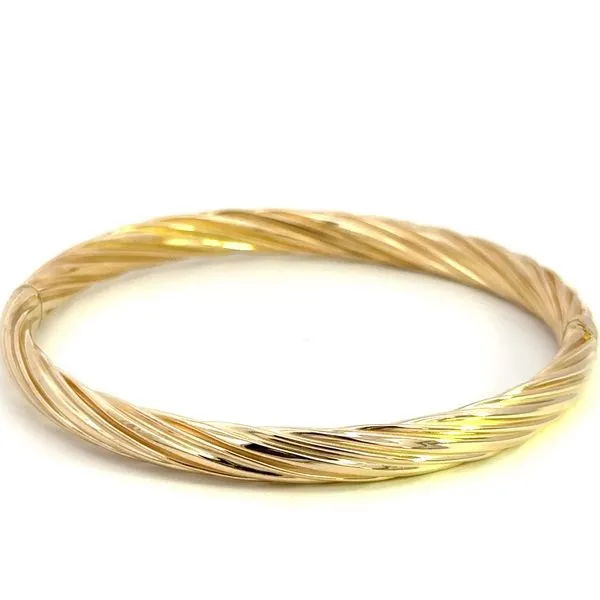 Estate 14KY Twisted Bangle Bracelet Kiefer Jewelers Lutz, FL