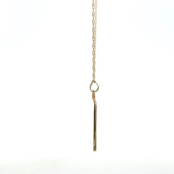Estate 22KY Flower Disk Pendant Image 3 Kiefer Jewelers Lutz, FL